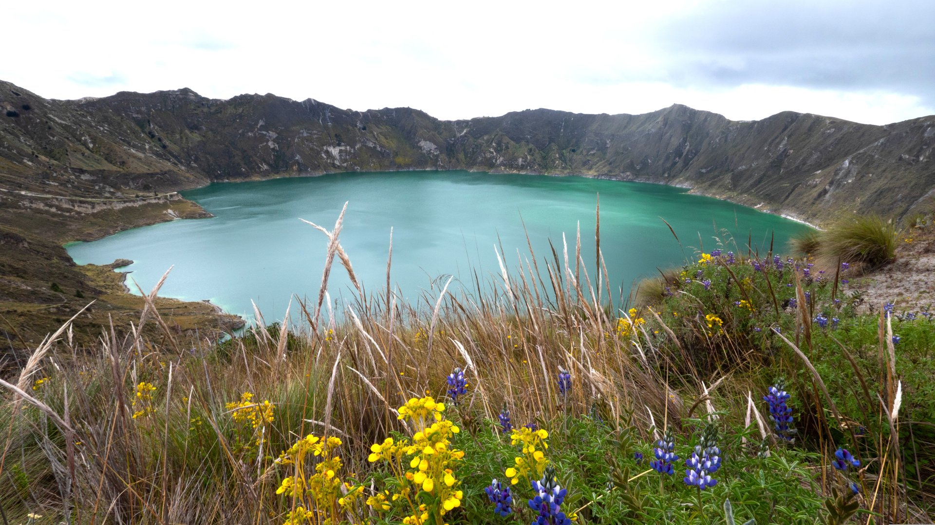 Quilotoa Lagoon from Baños | Andean Culture and Volcanic Crater
